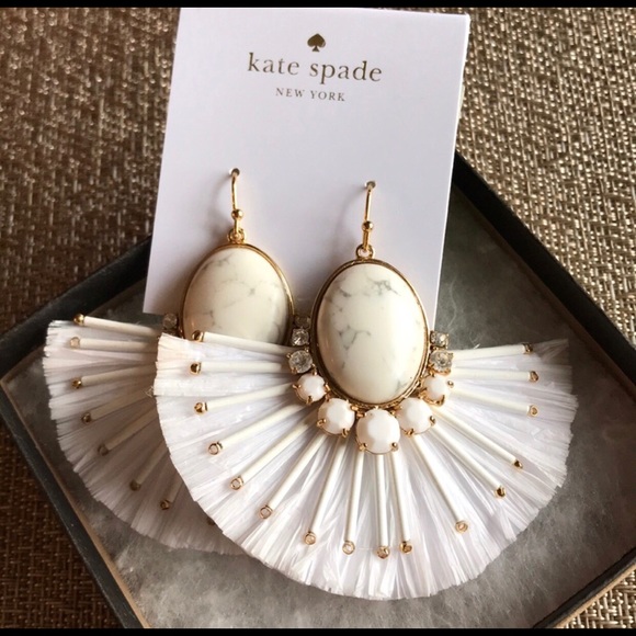 kate spade Jewelry - Kate Spade Fan Earrings